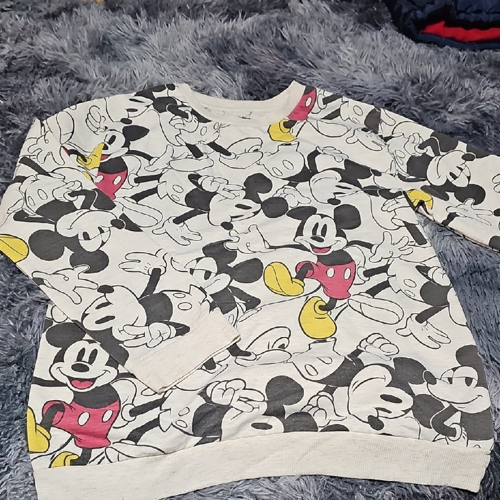Disney Mickey Mouse Kids Sweater - Black, White, Yellow, Pink